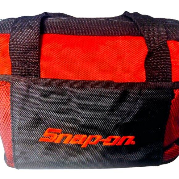 SNAP-ON TOOLS Heavy-Duty Insulated Lunch Bag ~ BONUS Can Cozie/Zipper Pulls NEW - Picture 7 of 16